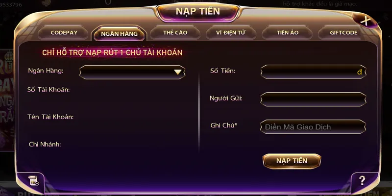 Tổng hợp các hình thức nạp tiền Gemwin